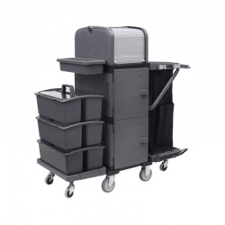 CT施達“形變”系列清潔服務車 平拖系統帶防護頂蓋 CT施達“形變”系列清潔服務車 平拖系統帶防護頂蓋